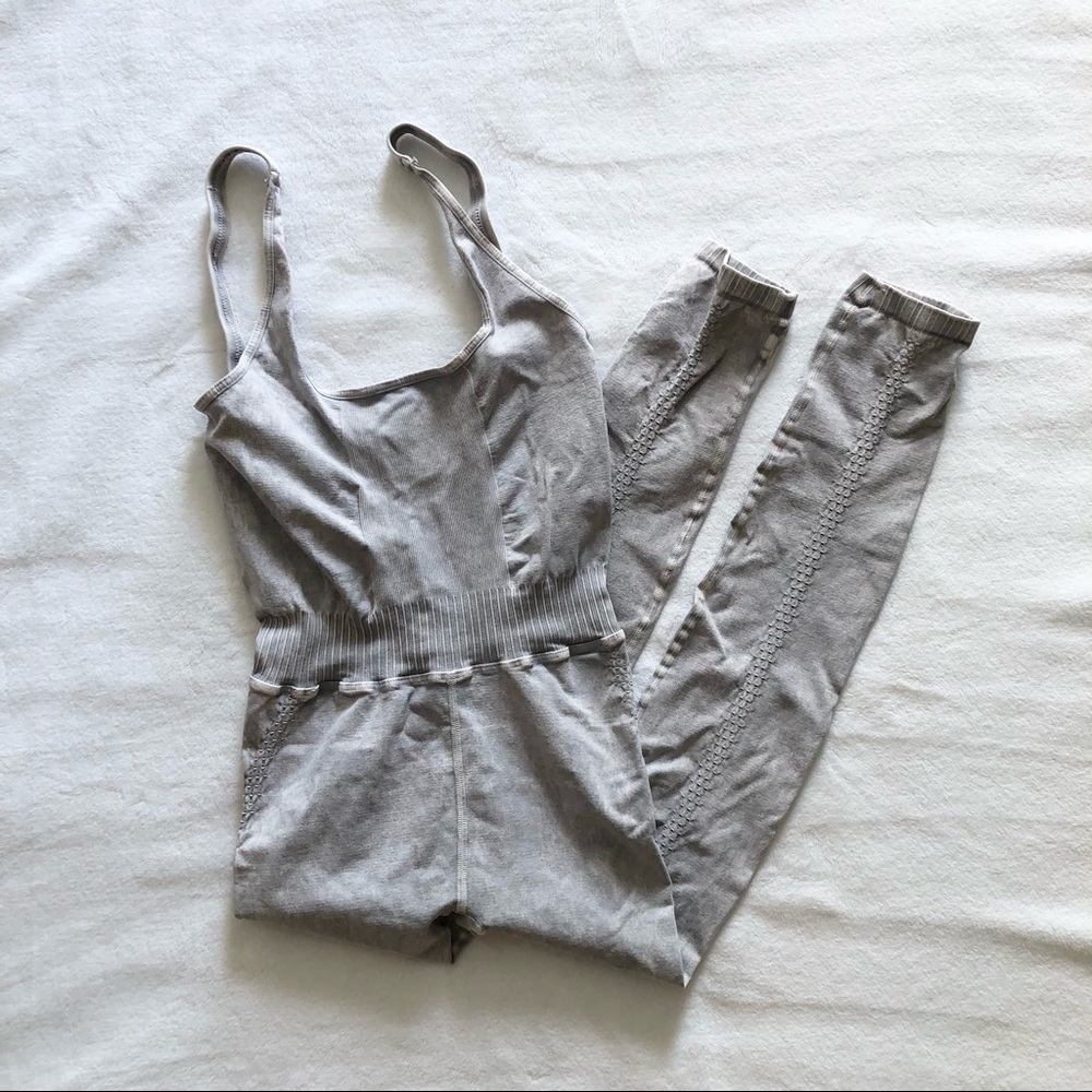 Free People Gray Jumpsuit